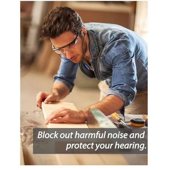 HALLEAST Earplugs for Noise Reduction with Removable Ear Plug Lanyard, Safety Co - Picture 3 of 9